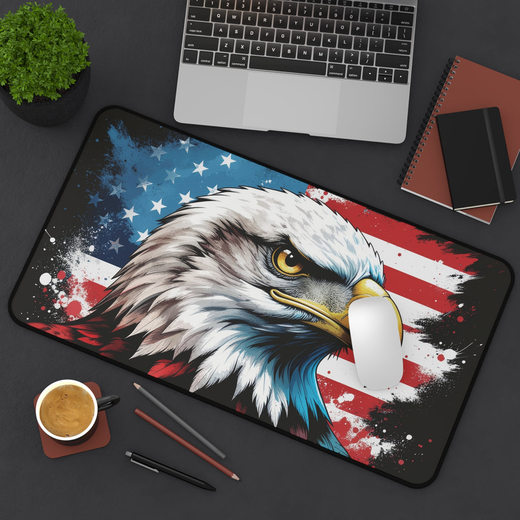 Patriotic Eagle Desk Mat - American Pride Office Decor
