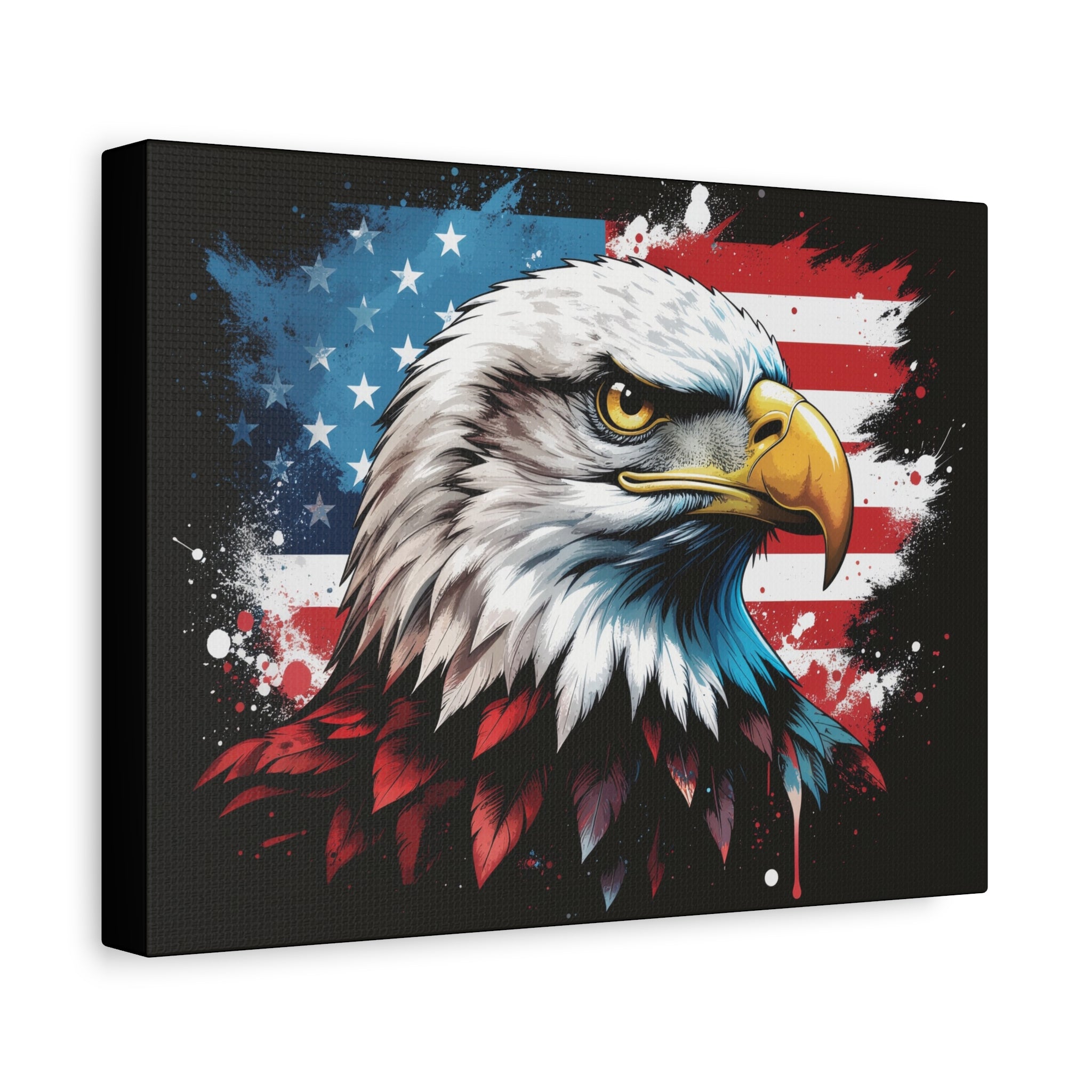 Patriotic Eagle Canvas Art