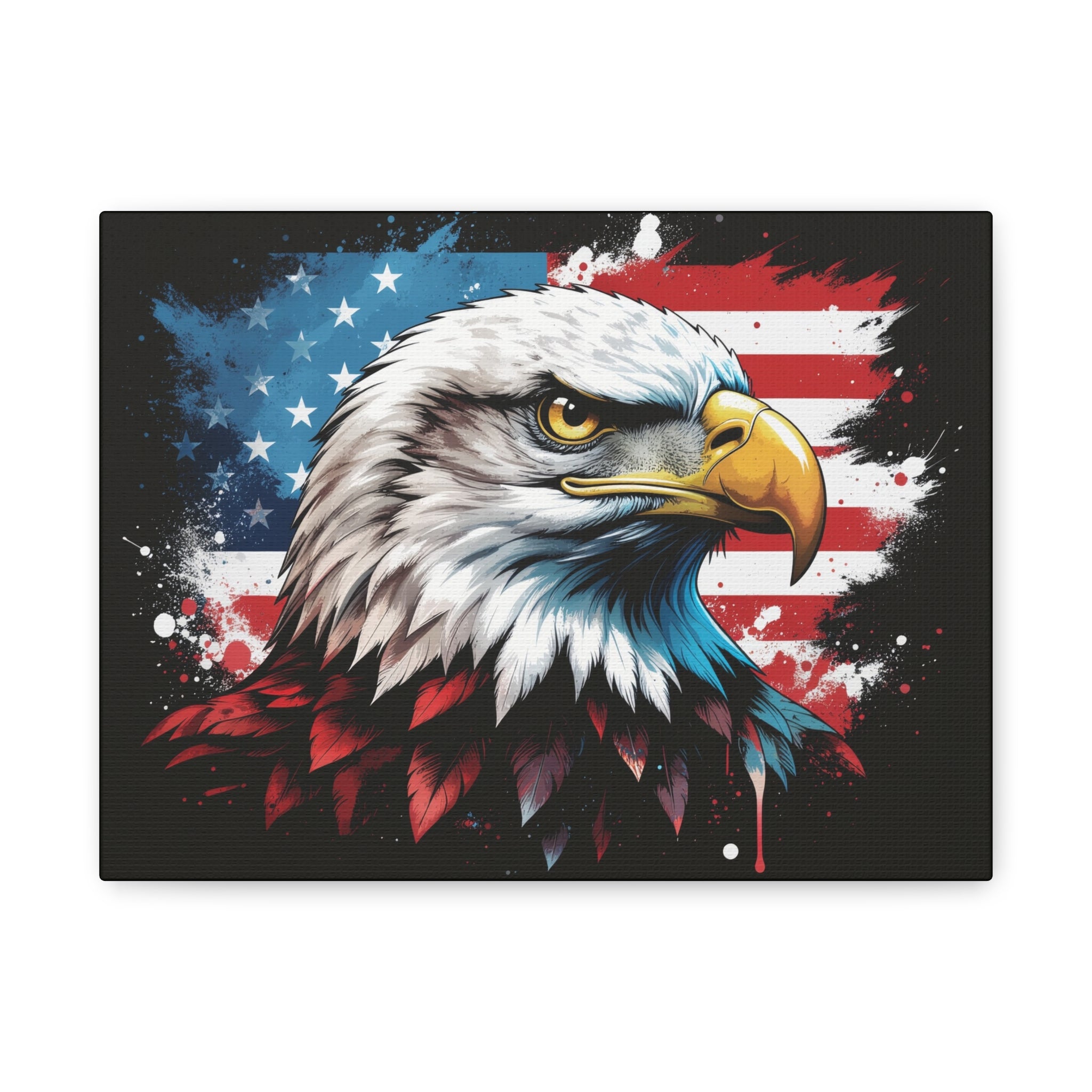 Patriotic Eagle Canvas Art