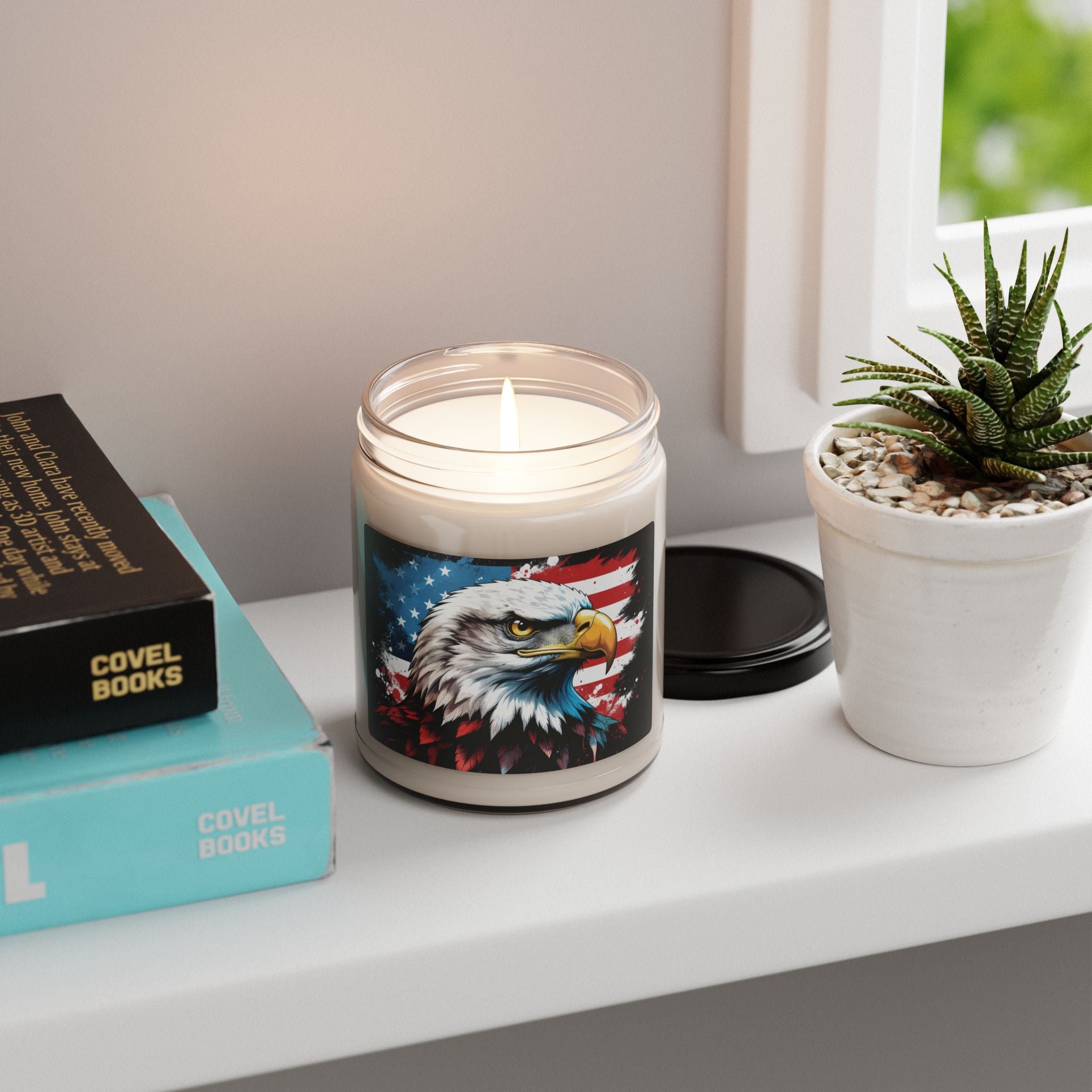 Patriotic Eagle Scented Soy Candle - 9oz