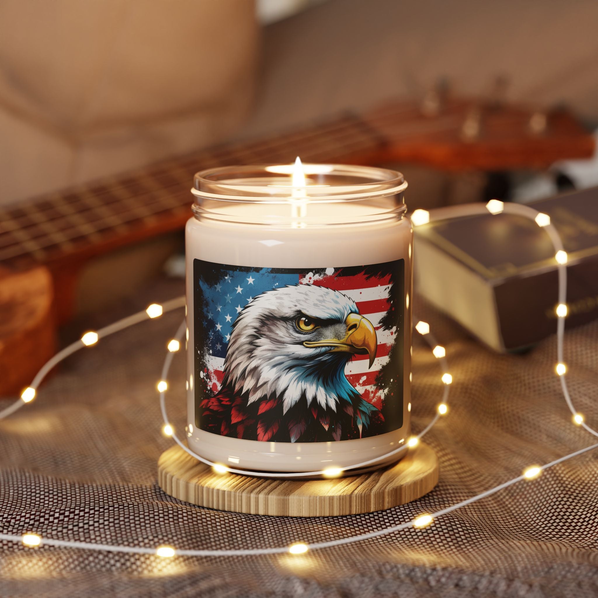 Patriotic Eagle Scented Soy Candle - 9oz